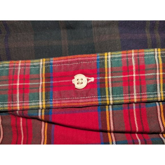 Tommy Hilfiger Men's Long Sleeve Medium button Up plaid ColorBlock Y2k - Picture 6 of 7